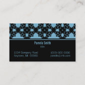 Modern Perfect Business Card, blau Visitenkarte (Rückseite)