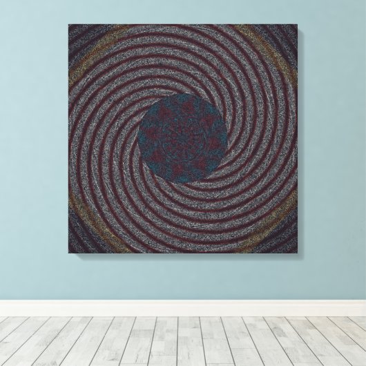 Modern Persian Carpet Pattern Design  Leinwanddruck (Insitu (Holzboden))