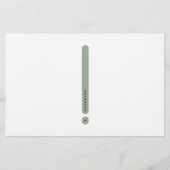 Modern Personal Stationery | 2-Column Briefpapier (Vorderseite)