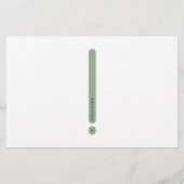 Modern Personal Stationery | 2-Column Briefpapier (Rückseite)