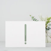 Modern Personal Stationery | 2-Column Briefpapier (Stehend Vorderseite)