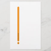 Modern Personal Stationery | Side Margin Briefpapier (Vorderseite)