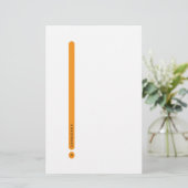 Modern Personal Stationery | Side Margin Briefpapier (Stehend Vorderseite)