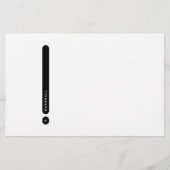 Modern Personal Stationery | Side Margin Briefpapier (Vorderseite)