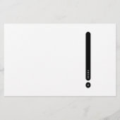 Modern Personal Stationery | Side Margin Briefpapier (Rückseite)