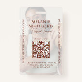 Modern Personal Trainer Fitness Influencer Photo Ausweis (Rückseite)