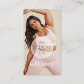 Modern Personal Trainer Fitness Influencer Photo Visitenkarte (Vorderseite)