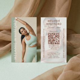 Modern Personal Trainer Fitness Influencer Photo Visitenkarte