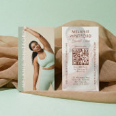 Modern Personal Trainer Fitness Influencer Photo Visitenkarte