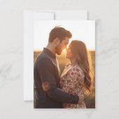 Modern Personalised Photo Wedding Save the Date  (Rückseite)
