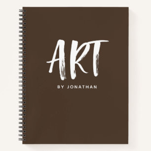 Modern Personalisiert Artist Sketchbook - Ihr Name Notizblock