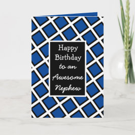 Modern Personalisiert Happy Birthday Nephew Karte