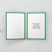 Modern Personalisiert Happy Birthday Opa Karte (Innenseite)