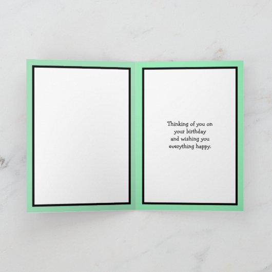 Modern Personalisiert Happy Birthday Opa Karte (Innenseite)