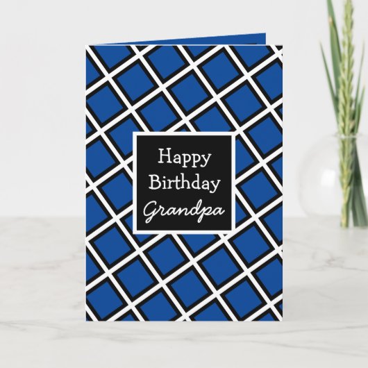 Modern Personalisiert Happy Birthday Opa Karte (Vorderseite)