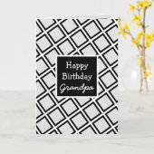 Modern Personalisiert Happy Birthday Opa Karte (Gelbe Blume)