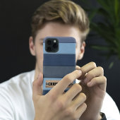 Modern Personalisierte Bezeichnung Denim iPhone Hülle