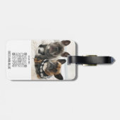 Modern Personalisierte Giveaway Winner Coco & Olli Gepäckanhänger (Rückseite horizontal)