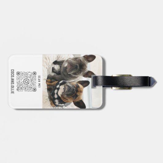 Modern Personalisierte Giveaway Winner Coco & Olli Gepäckanhänger (Rückseite horizontal)