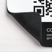 Modern Personalisierte Schwarzweiß-Logos Mousepad (Ecke)