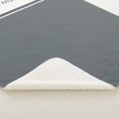 Modern Personalisierter Name Sherpadecke (3/4)