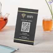 Modern Personalisierter QR-Code Wifi-Netzwerkkennw Sockelschild (In SItu)