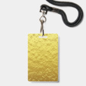 Modern Personalisiertes Gold Black VIP Zugang Ausweis (Rückseite mit Schlüsselband)