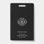 Modern Personalisiertes Mitarbeiter-Foto-Firmenlog Ausweis (Rückseite)