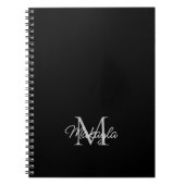 Modern Personalisiertes Monogram Name Notebook Notizblock (Vorderseite)