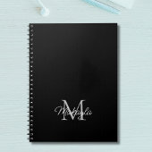 Modern Personalisiertes Monogram Name Notebook Notizblock