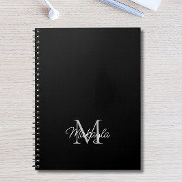 Modern Personalisiertes Monogram Name Notebook Notizblock