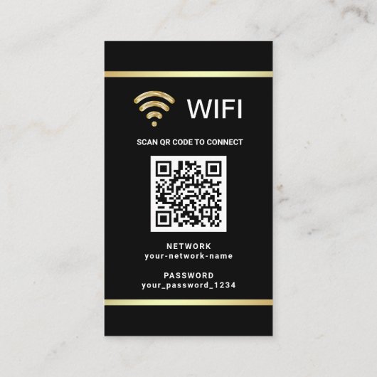 Modern Personalisiertes QR-Code Visitenkarte (Rückseite)