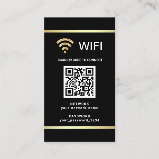 Modern Personalisiertes QR-Code Visitenkarte (Vorderseite)