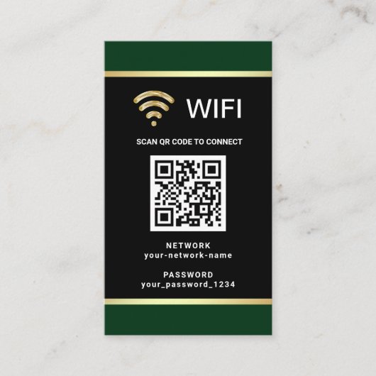 Modern Personalisiertes QR-Code Visitenkarte (Vorderseite)