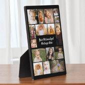 Modern Personalized 16 Photo Collage Fotoplatte