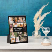 Modern Personalized 16 Photo Collage Fotoplatte (Seite)
