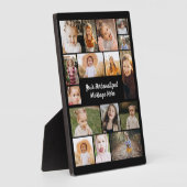 Modern Personalized 16 Photo Collage Fotoplatte (Seite)