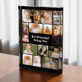Modern Personalized 16 Photo Collage Photo Block