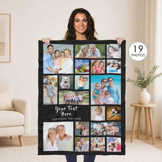 Modern Personalized 19 Fleecedecke