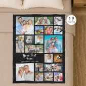 Modern Personalized 19 Fleecedecke