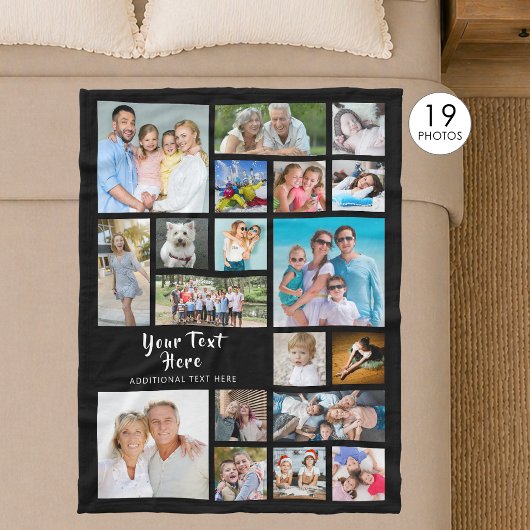 Modern Personalized 19 Fleecedecke