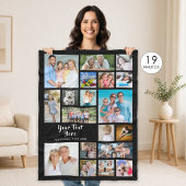 Modern Personalized 19 Fleecedecke