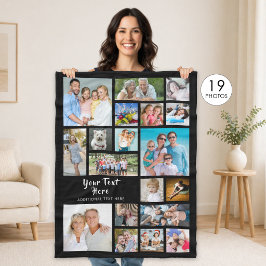 Modern Personalized 19 Fleecedecke