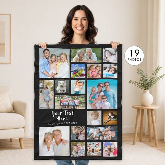 Modern Personalized 19 Fleecedecke