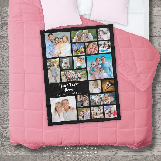 Modern Personalized 19 Fleecedecke