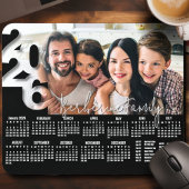 Modern Personalized 2026 Desk Calendar Photo Cute Mousepad