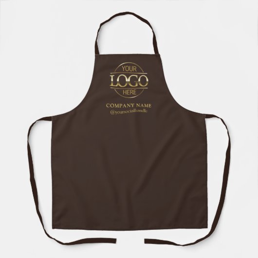 Modern Personalized Apron with Logo Custom Uniform Schürze (Vorderseite)