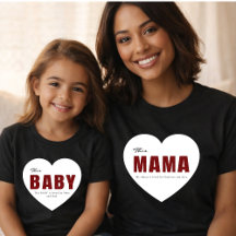 Modern Personalized Baby Heart T-Shirt