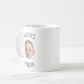 Modern Personalized Baby Photo Mug for Grandpa Kaffeetasse (Vorderseite Links)