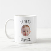 Modern Personalized Baby Photo Mug for Grandpa Kaffeetasse (Links)
